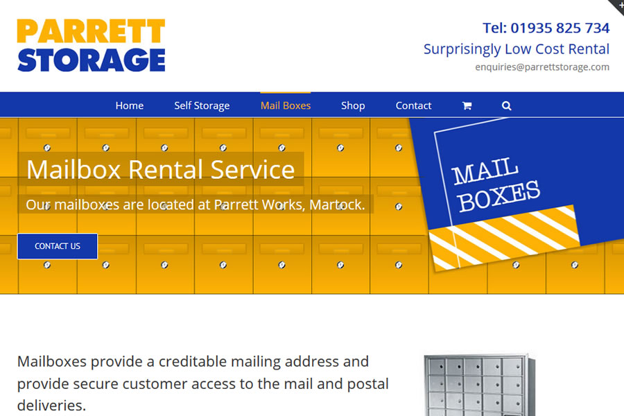 Parrett Storage - Self Storage Website Designers in Somerset